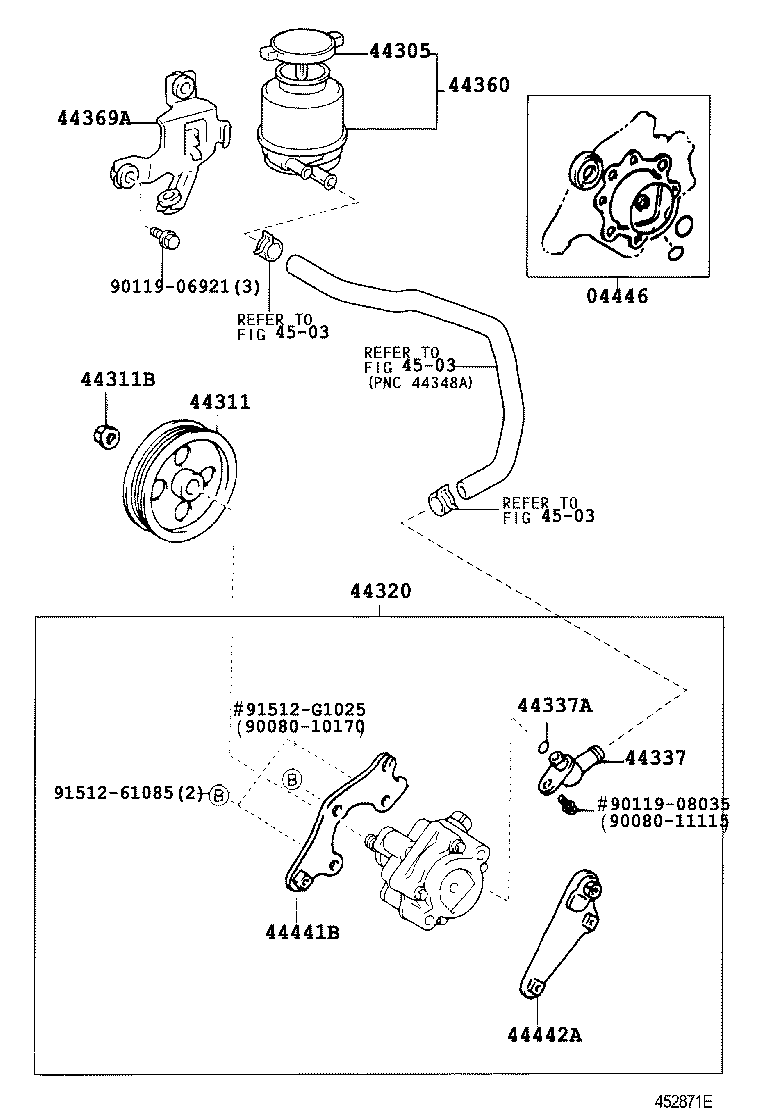 Exploded illustration 452871E