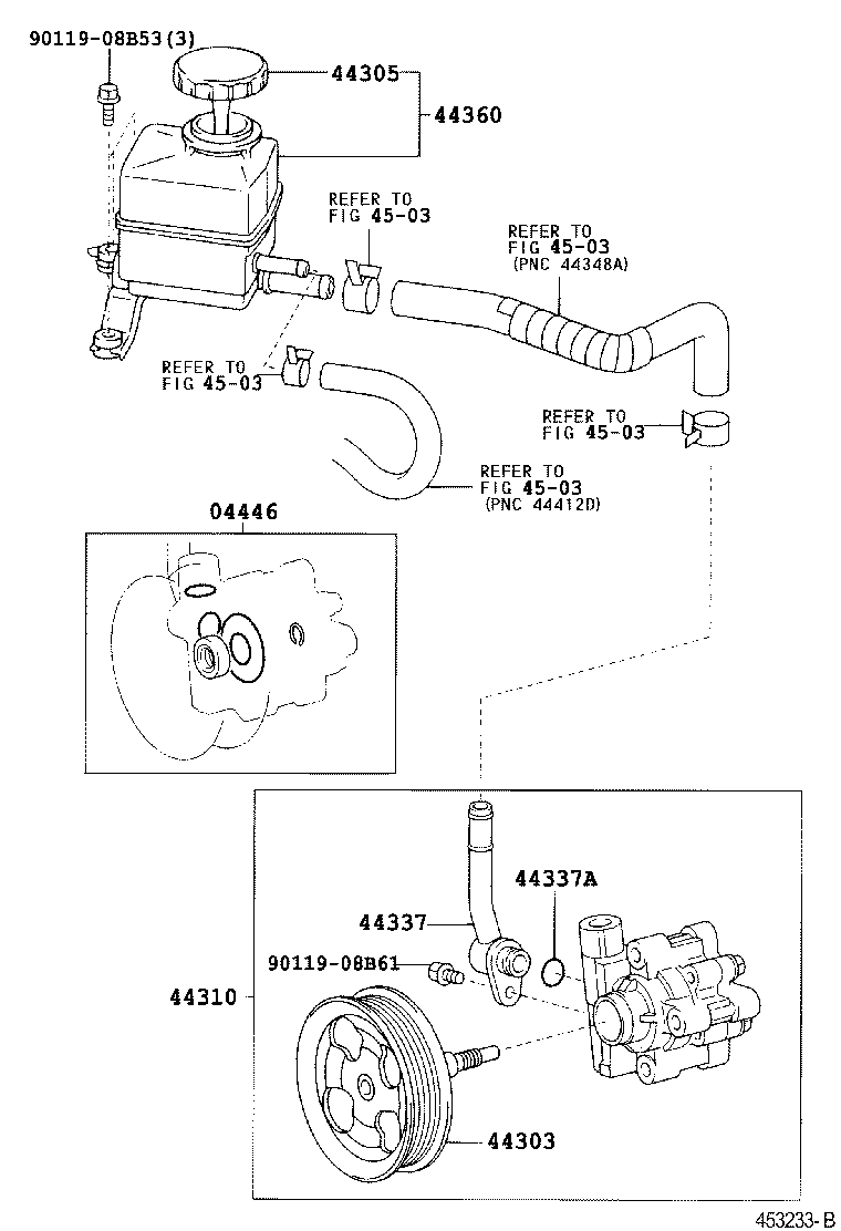 Exploded illustration 453233B