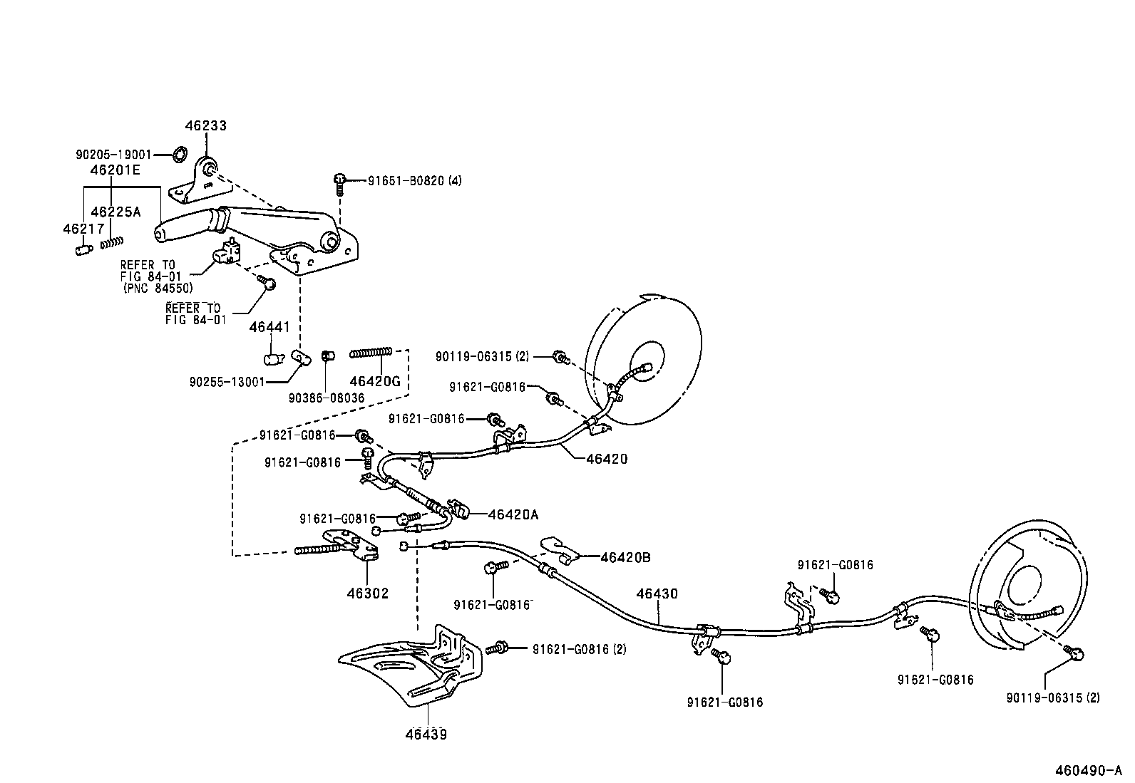 Exploded illustration 460490A
