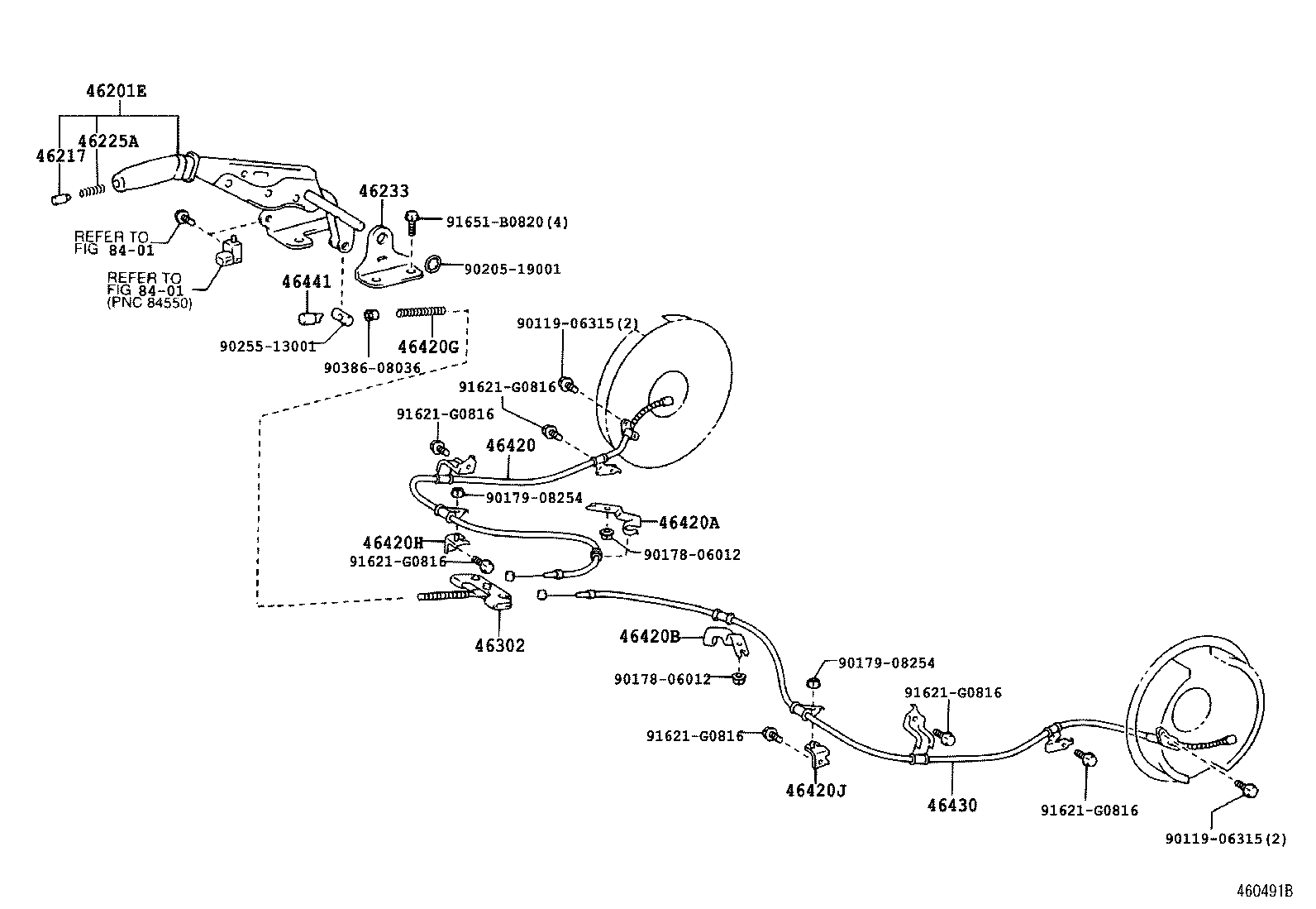 Exploded illustration 460491B
