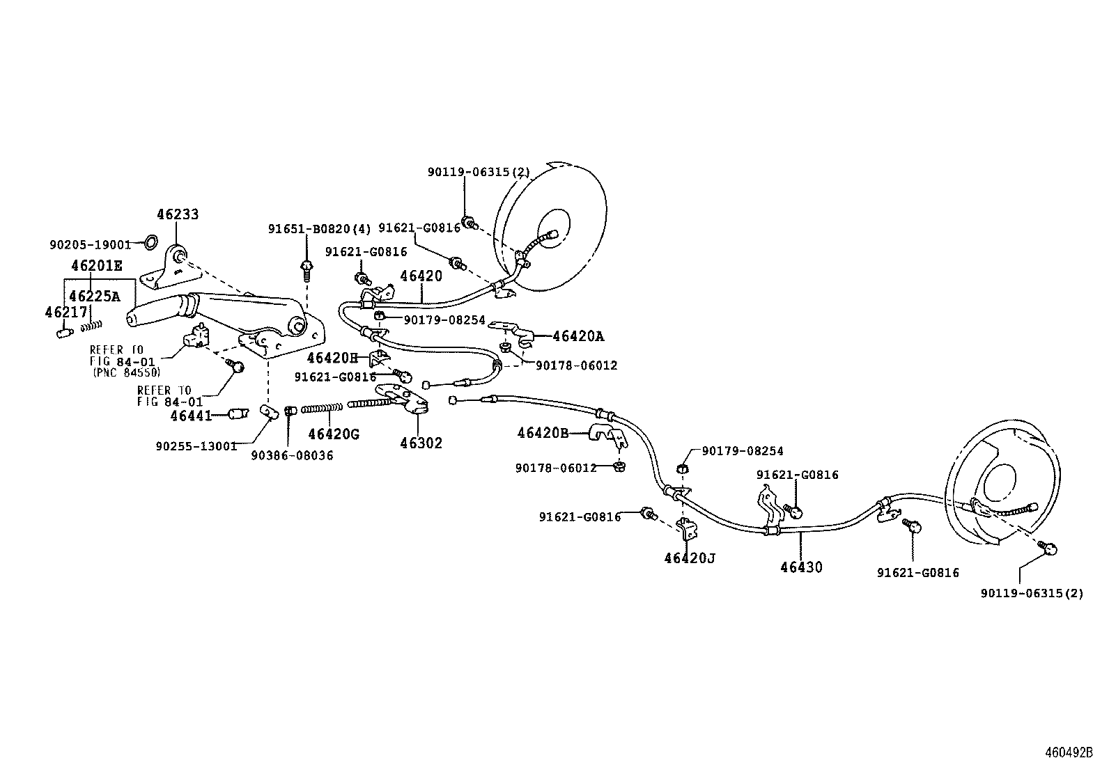 Exploded illustration 460492B