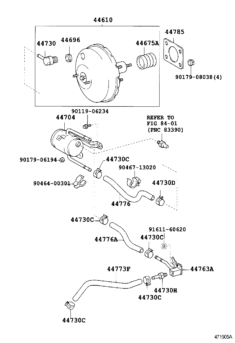 Exploded illustration 471505A