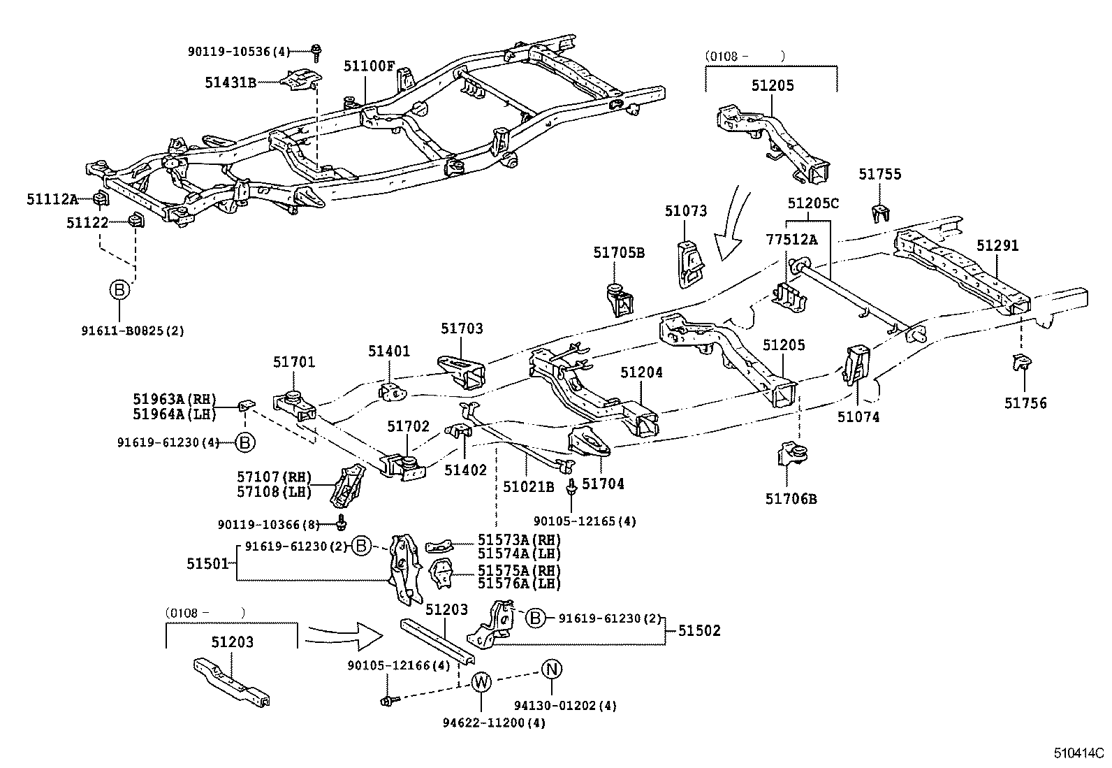 Exploded illustration 510414C