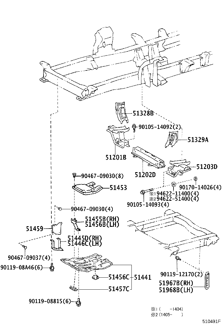 Exploded illustration 510491F