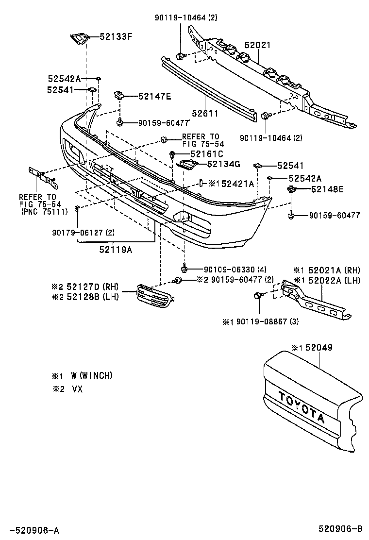 Exploded illustration 520906B