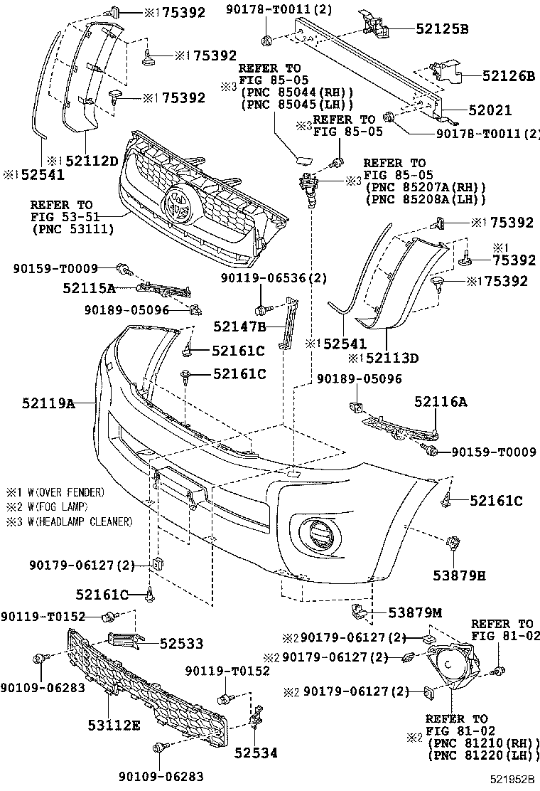 Exploded illustration 521952B