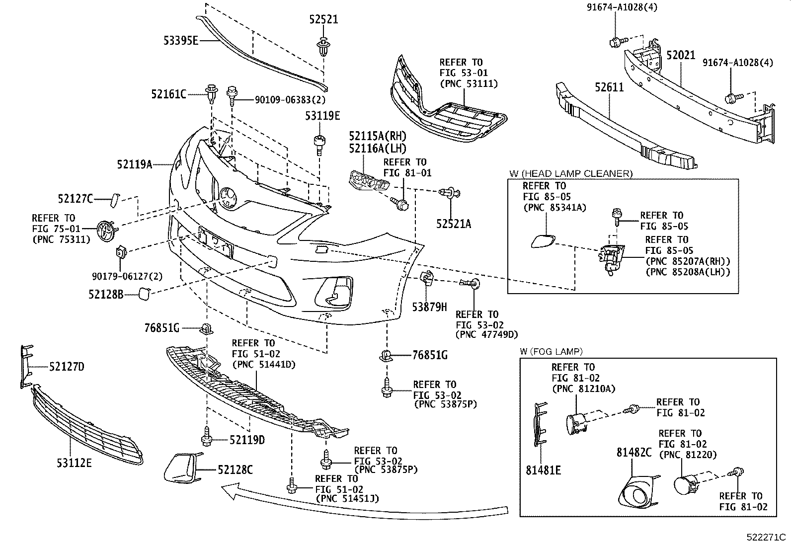 Exploded illustration 522271C