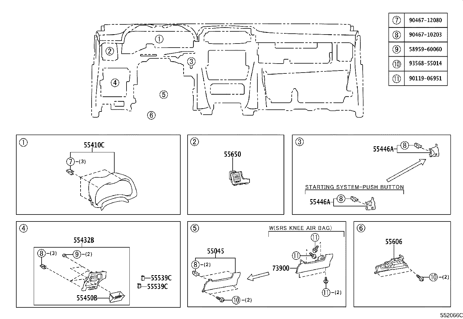 Exploded illustration 552066C