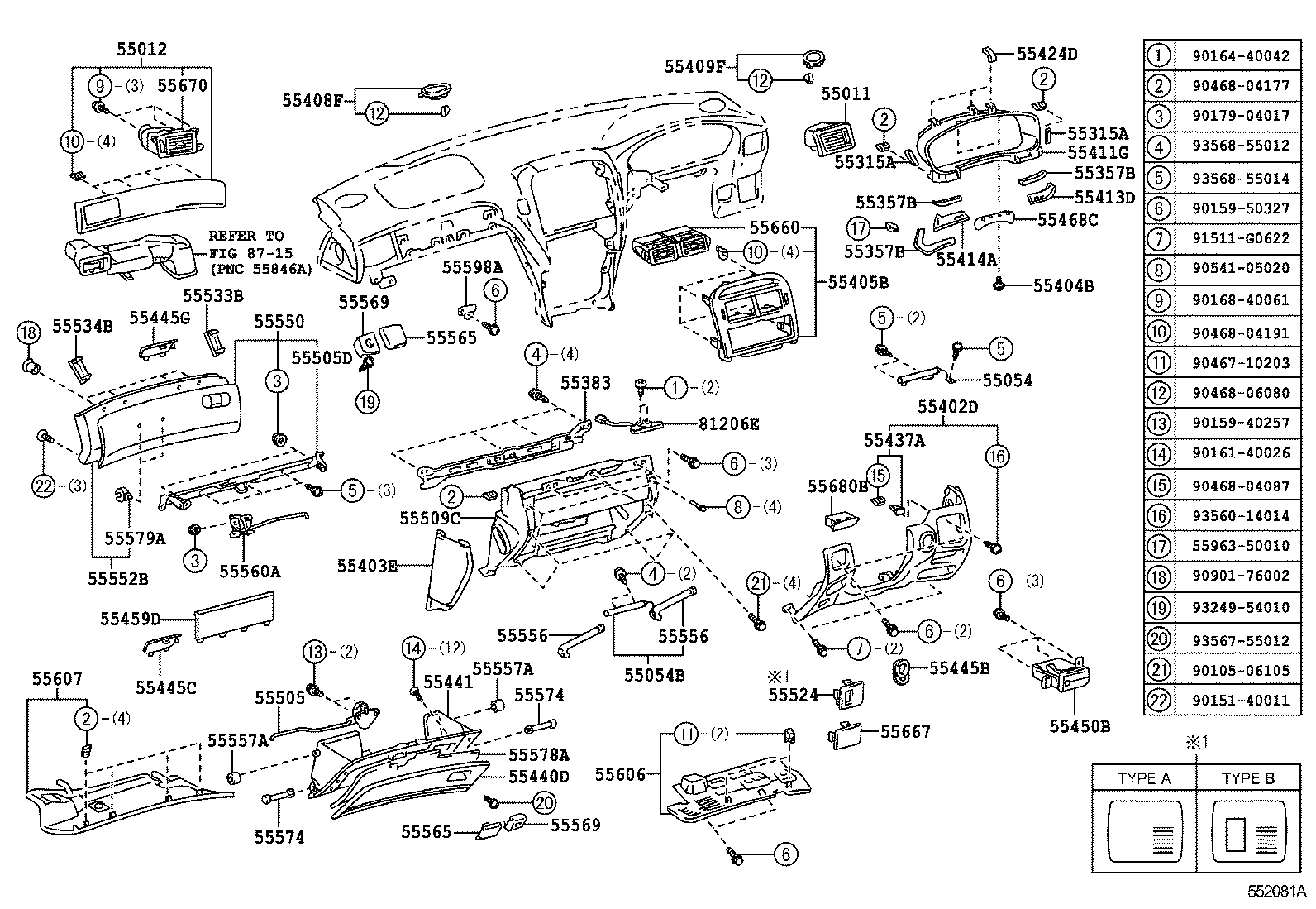 Exploded illustration 552081A