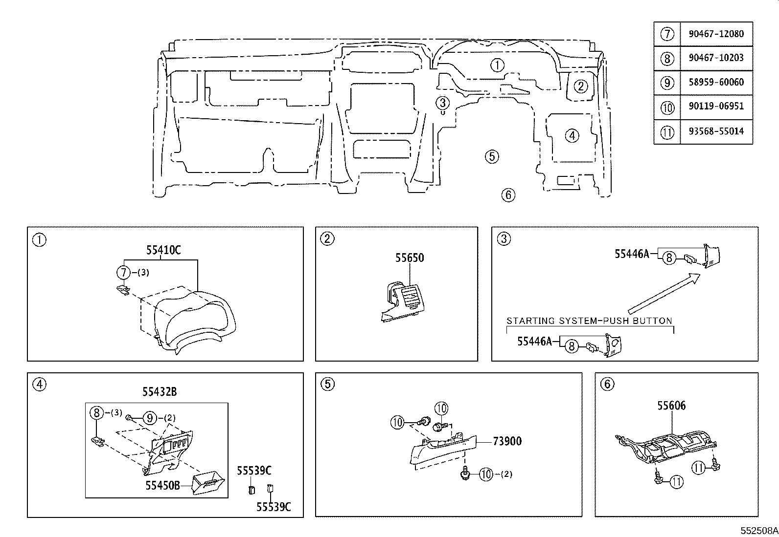 Exploded illustration 552508A