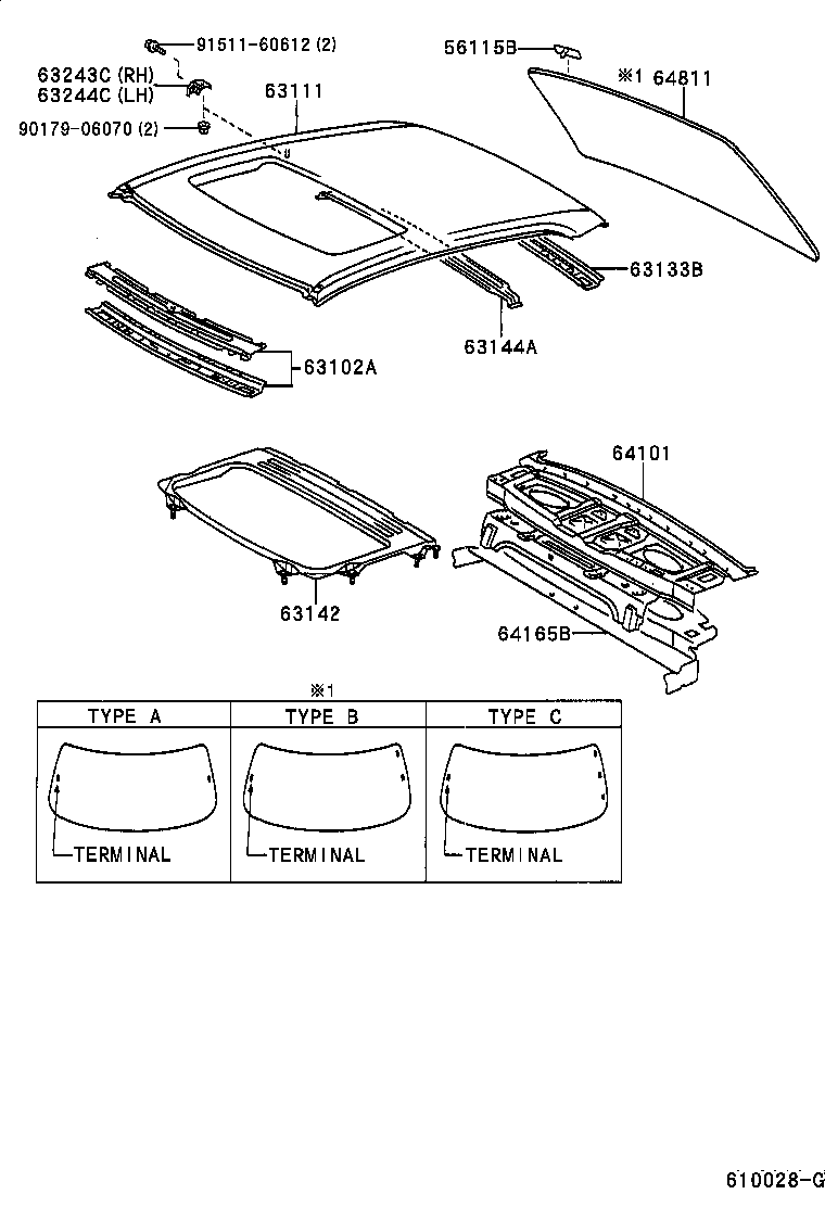 Exploded illustration 610028G