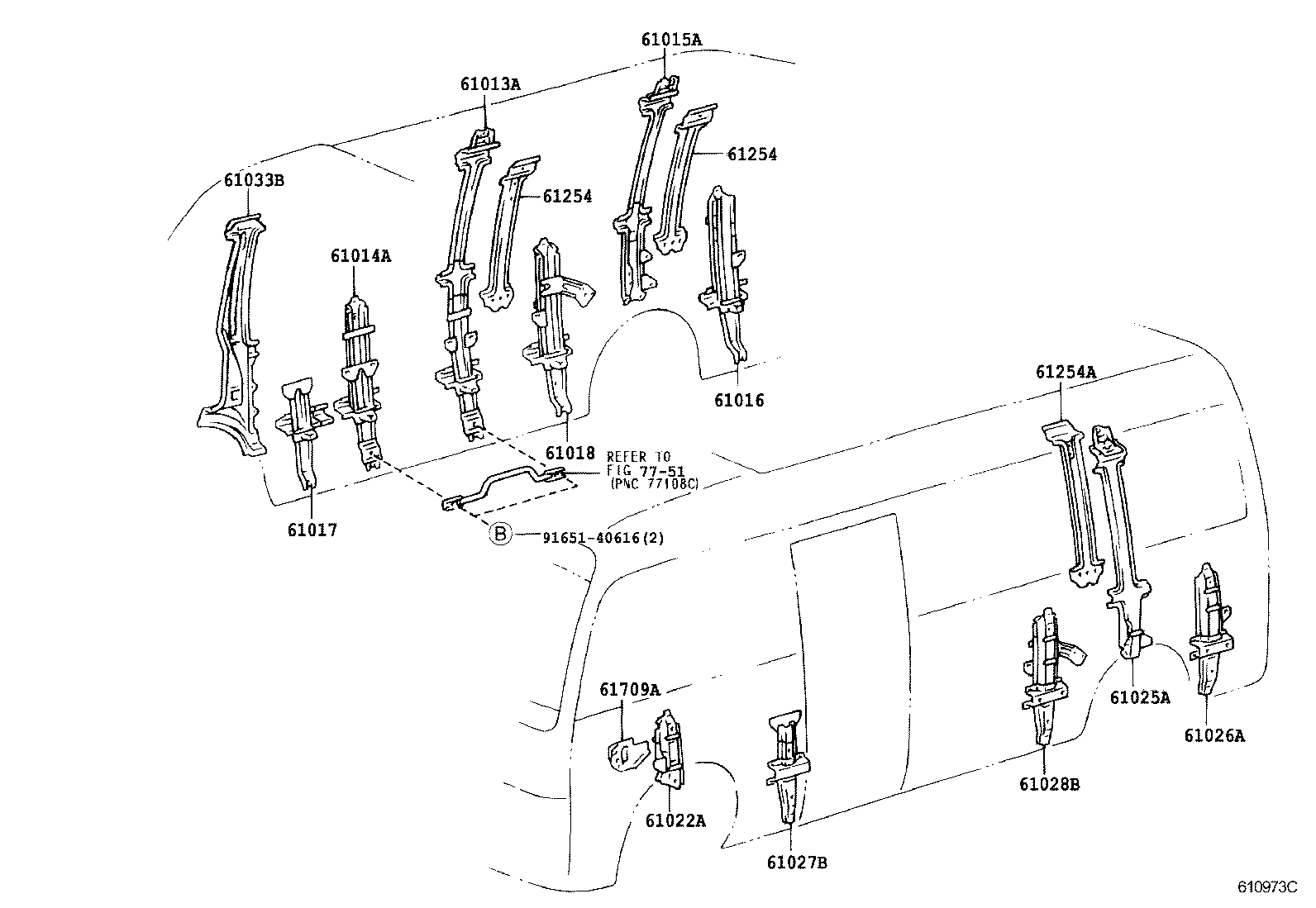 Exploded illustration 610973C