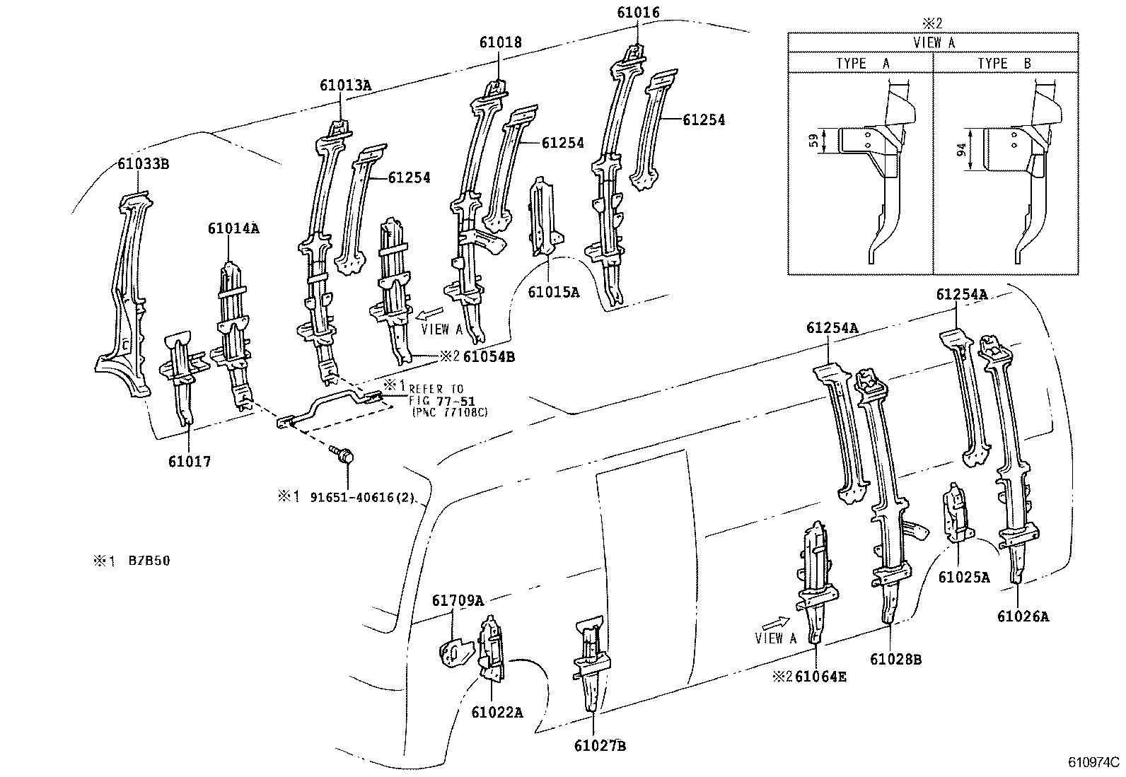 Exploded illustration 610974C