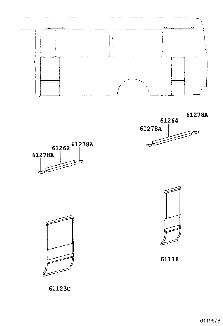 Exploded illustration 611967B