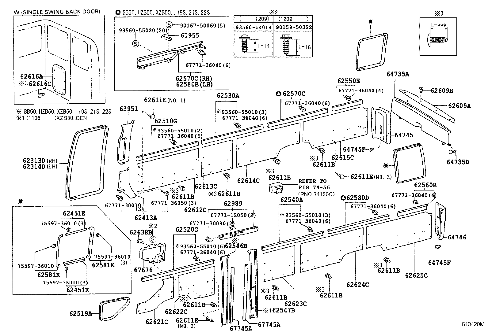 Exploded illustration 640420M