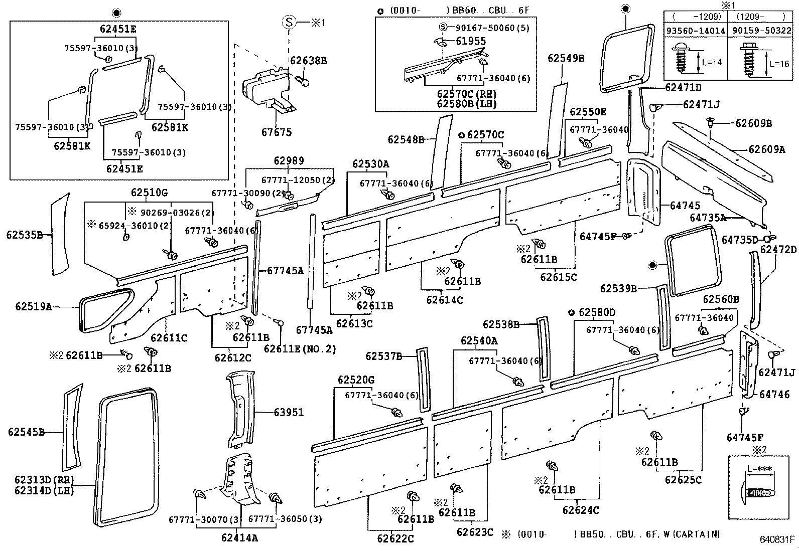 Exploded illustration 640831F