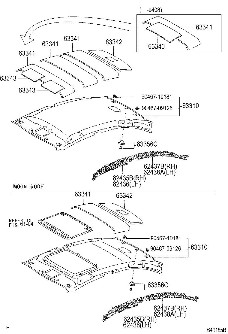 Exploded illustration 641185B