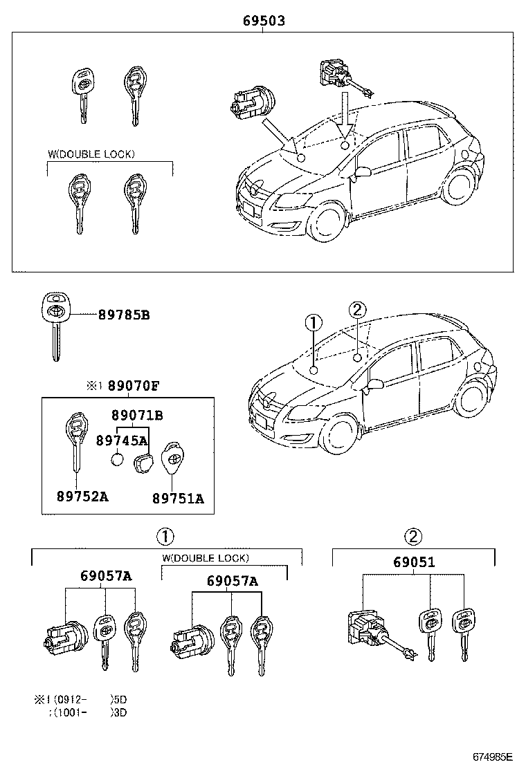 Exploded illustration 674985E