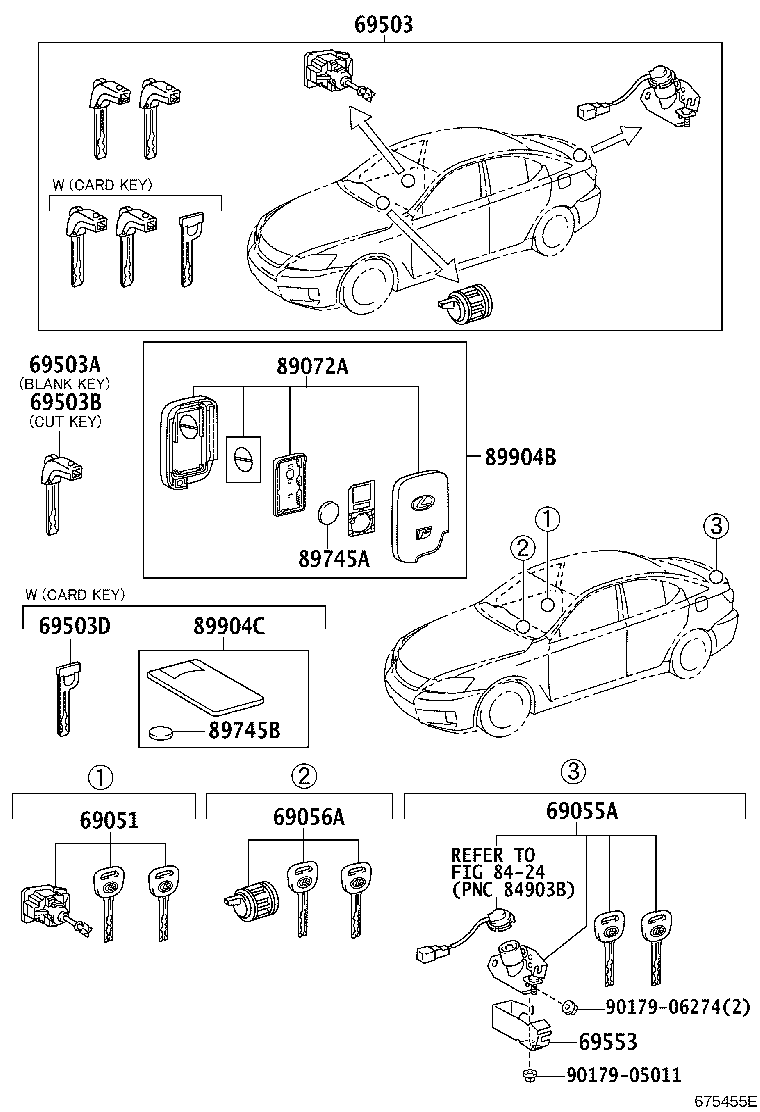 Exploded illustration 675455E