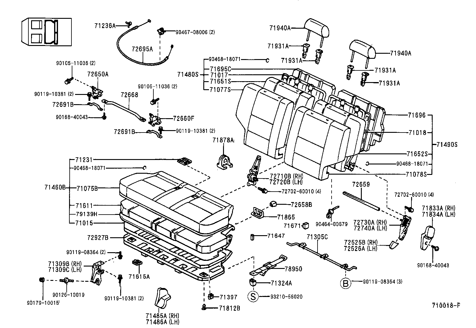 Exploded illustration 710018F