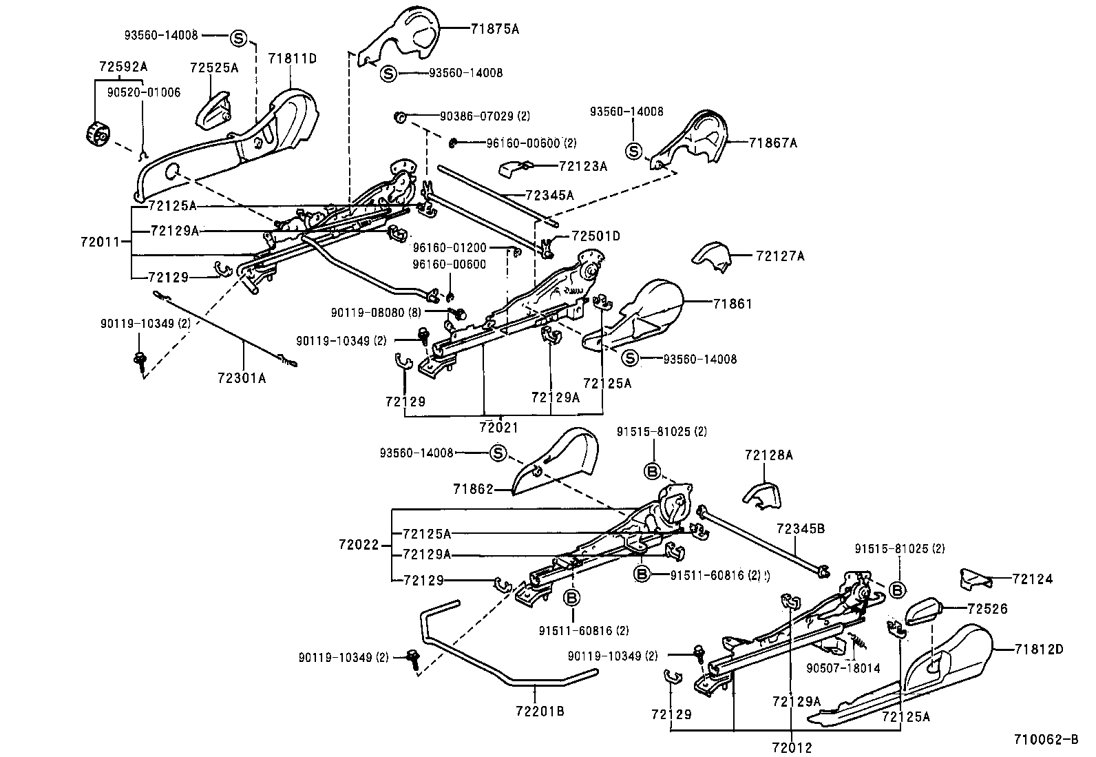 Exploded illustration 710062B