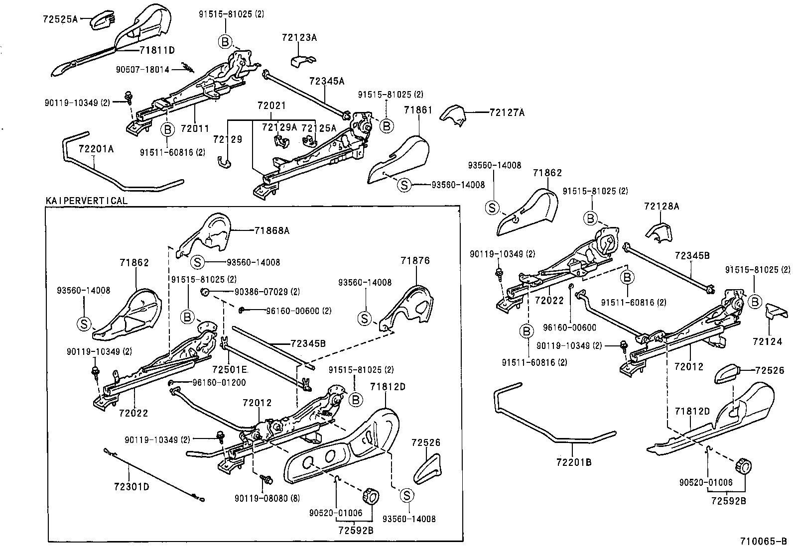 Exploded illustration 710065B
