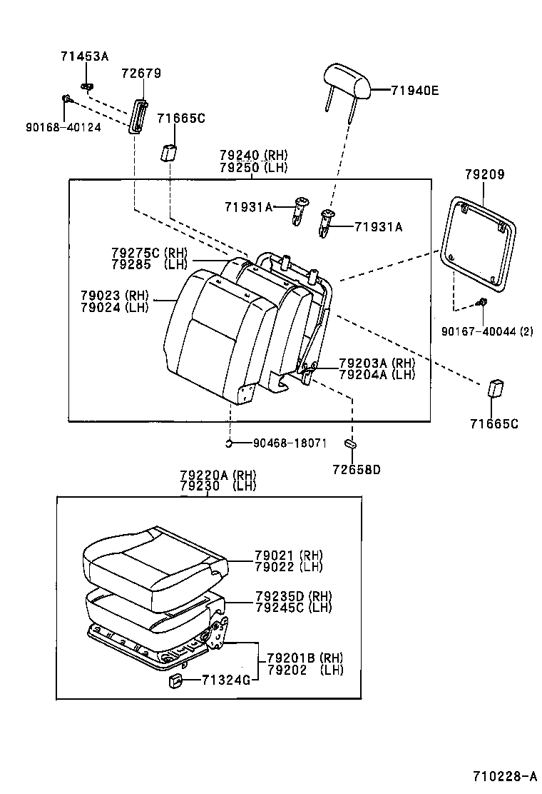 Exploded illustration 710228A