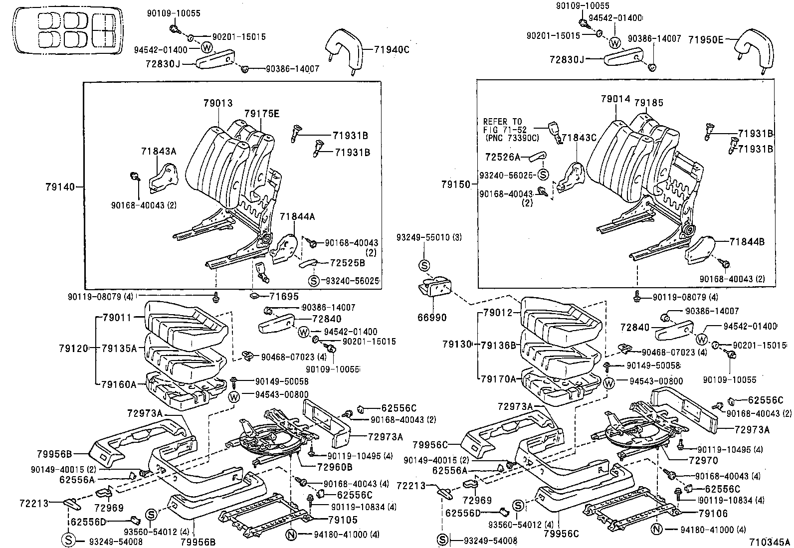 Exploded illustration 710345A