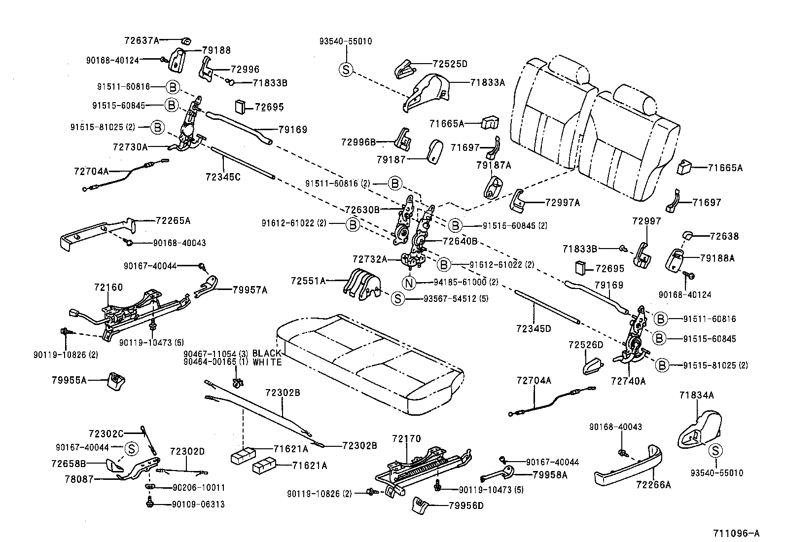 Exploded illustration 711096A