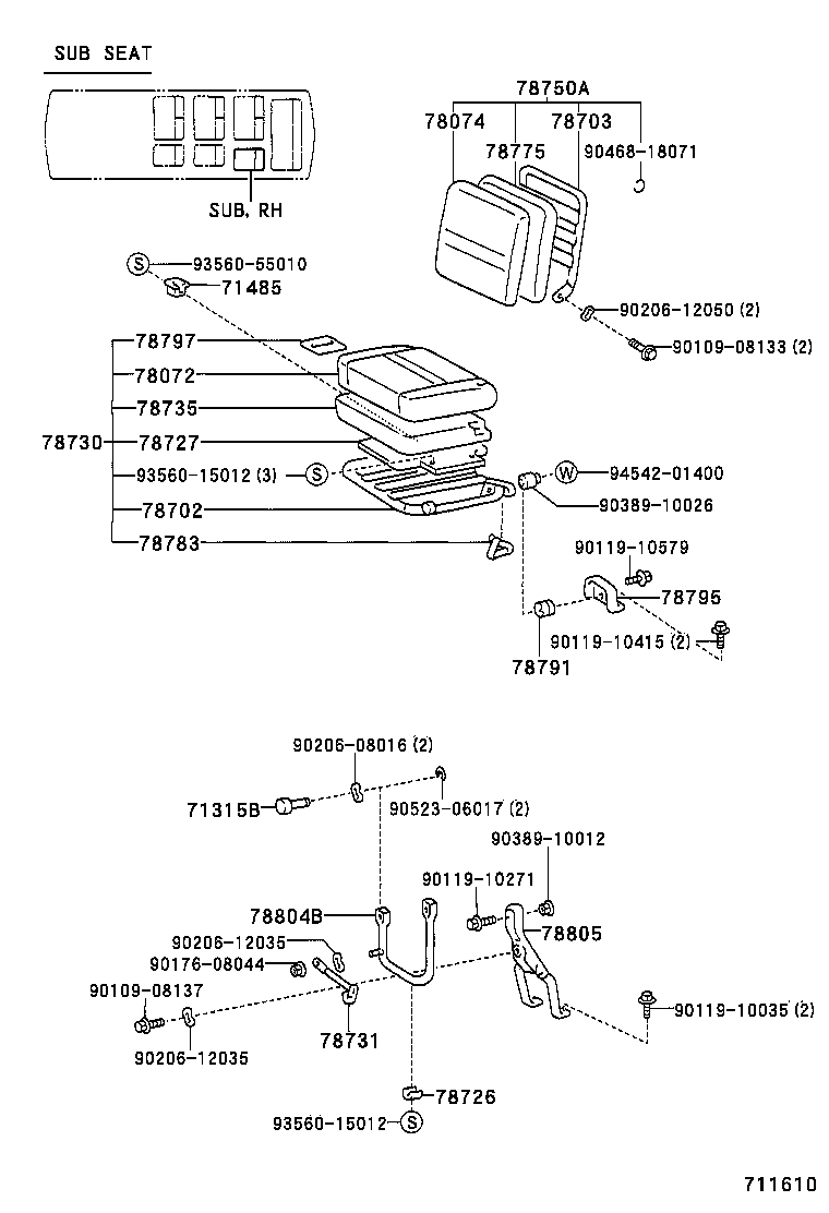 Exploded illustration 711610