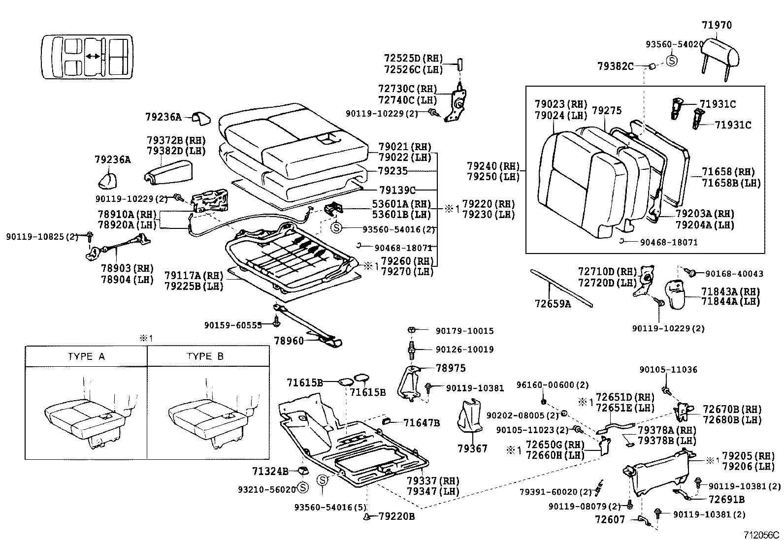 Exploded illustration 712056C