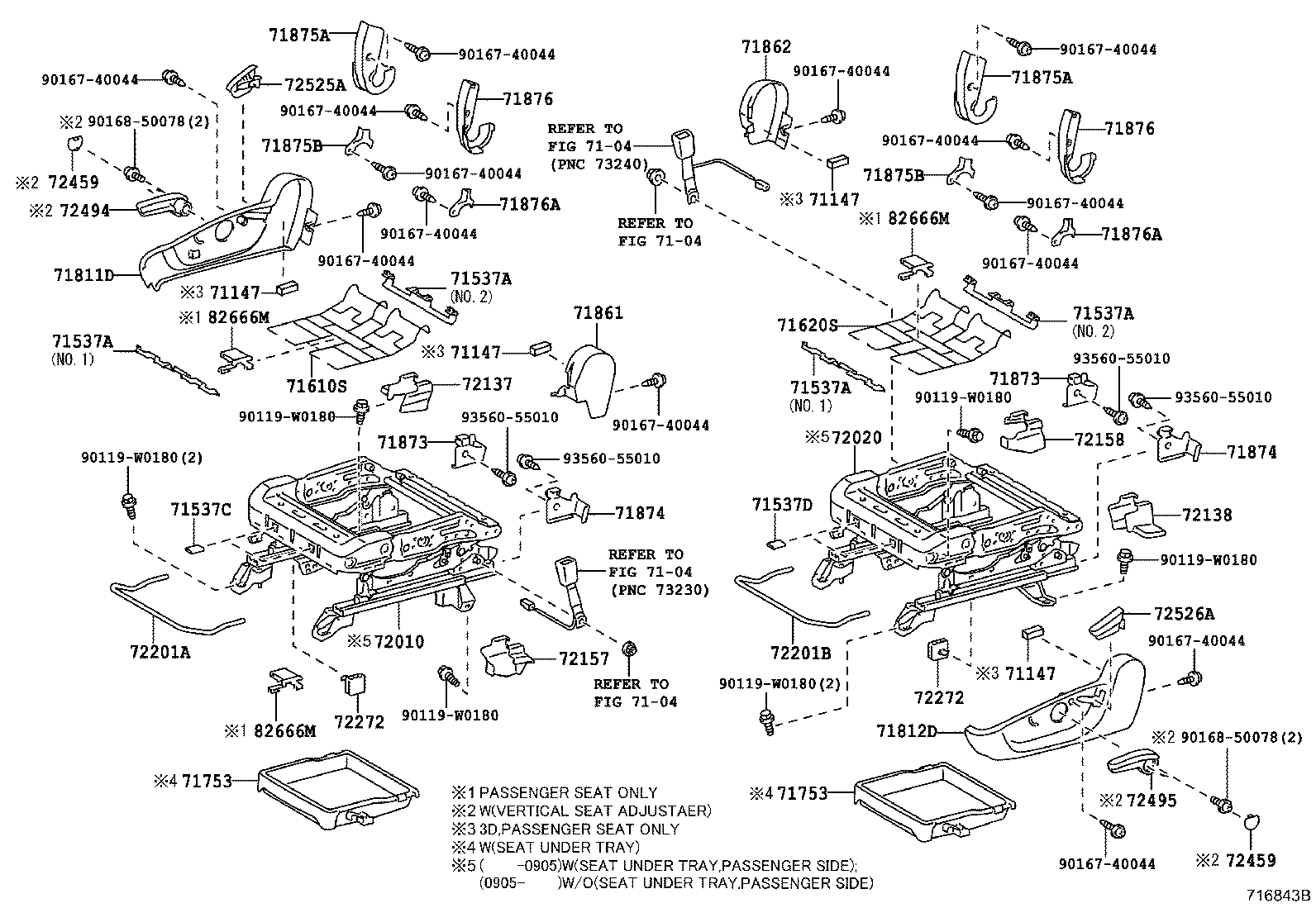 Exploded illustration 716843B