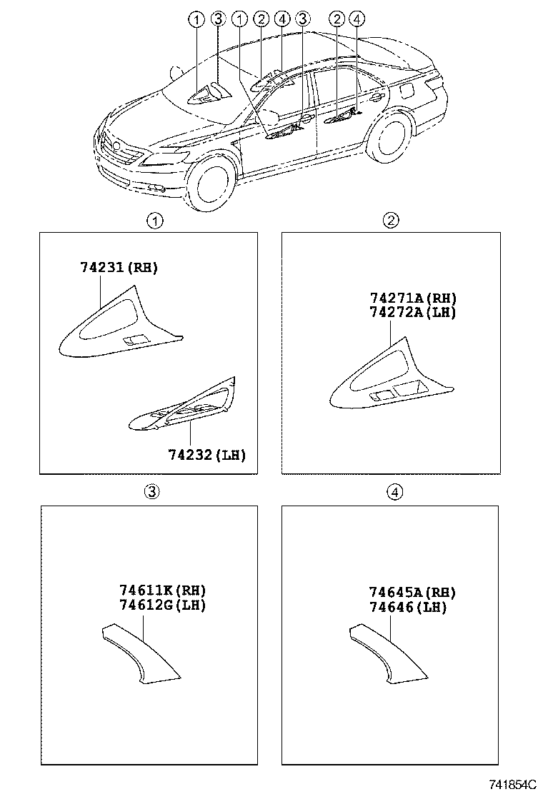 Exploded illustration 741854C