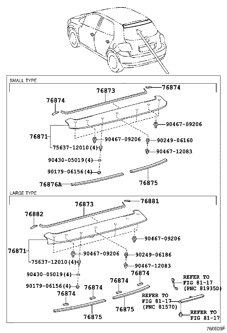 Exploded illustration 760609F