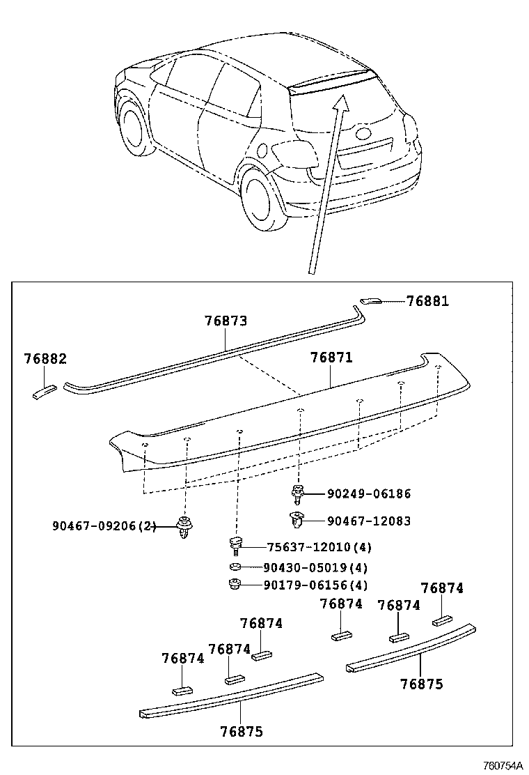 Exploded illustration 760754A