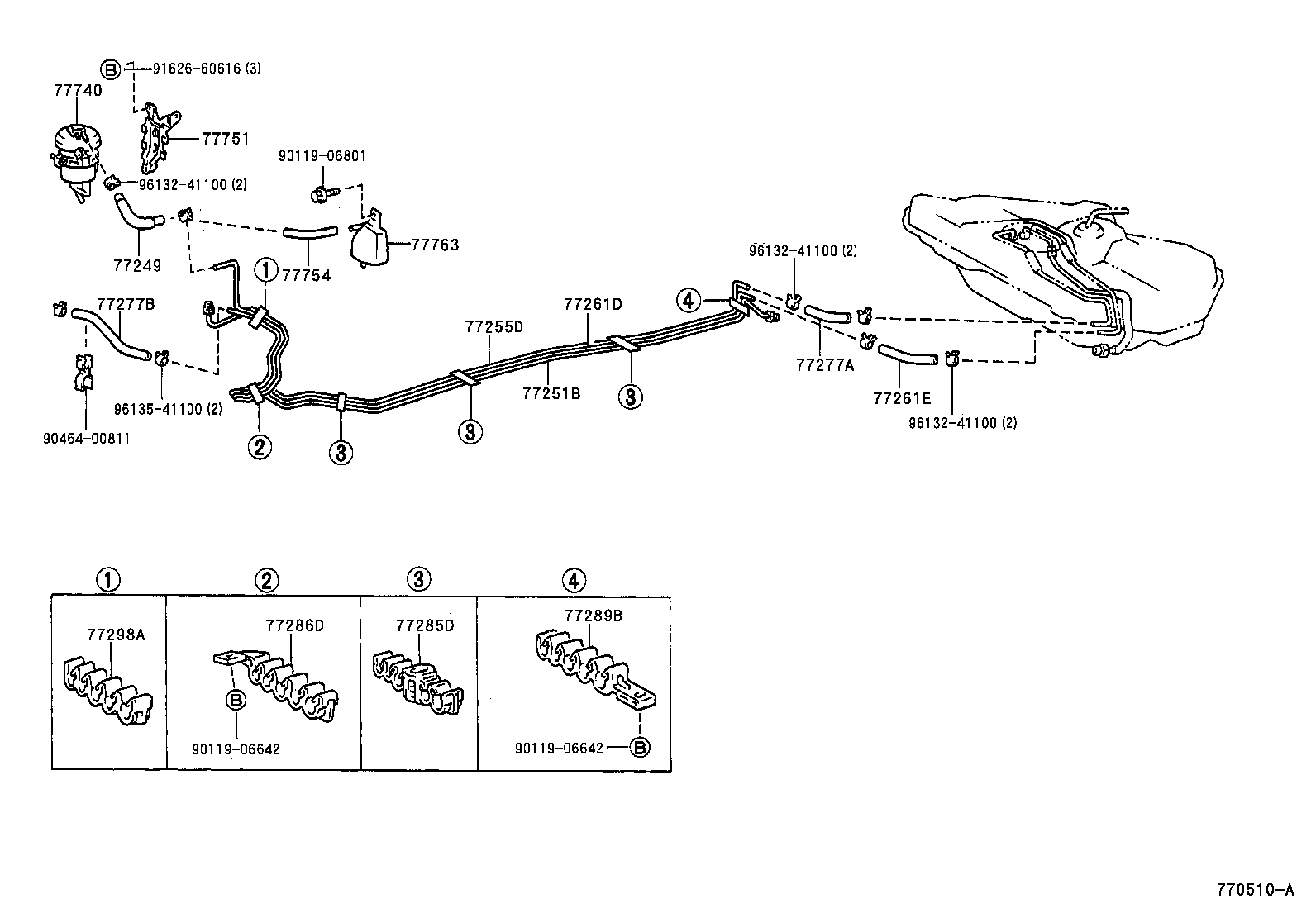 Exploded illustration 770510A