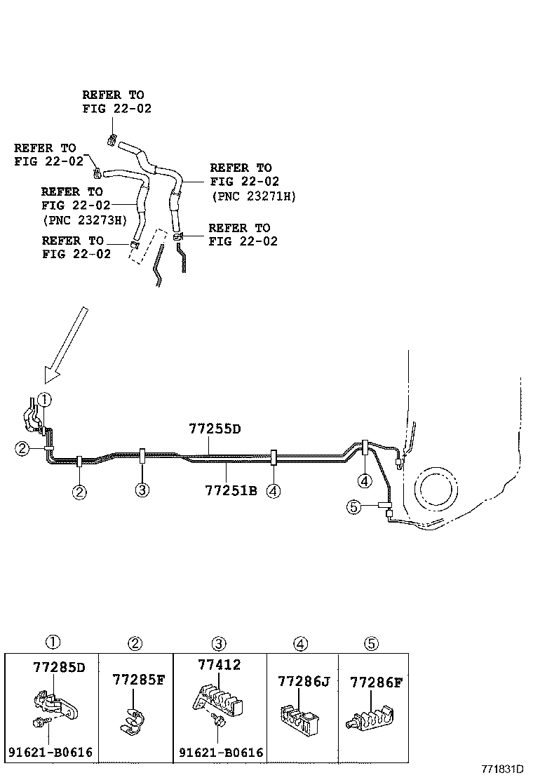 Exploded illustration 771831D