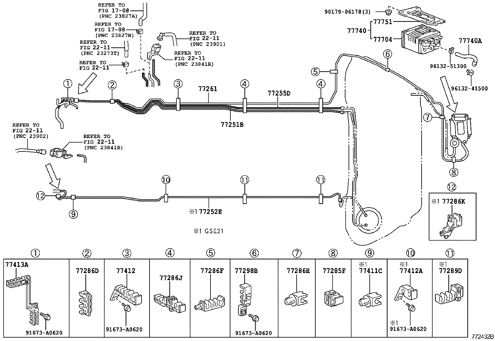 Exploded illustration 772432B