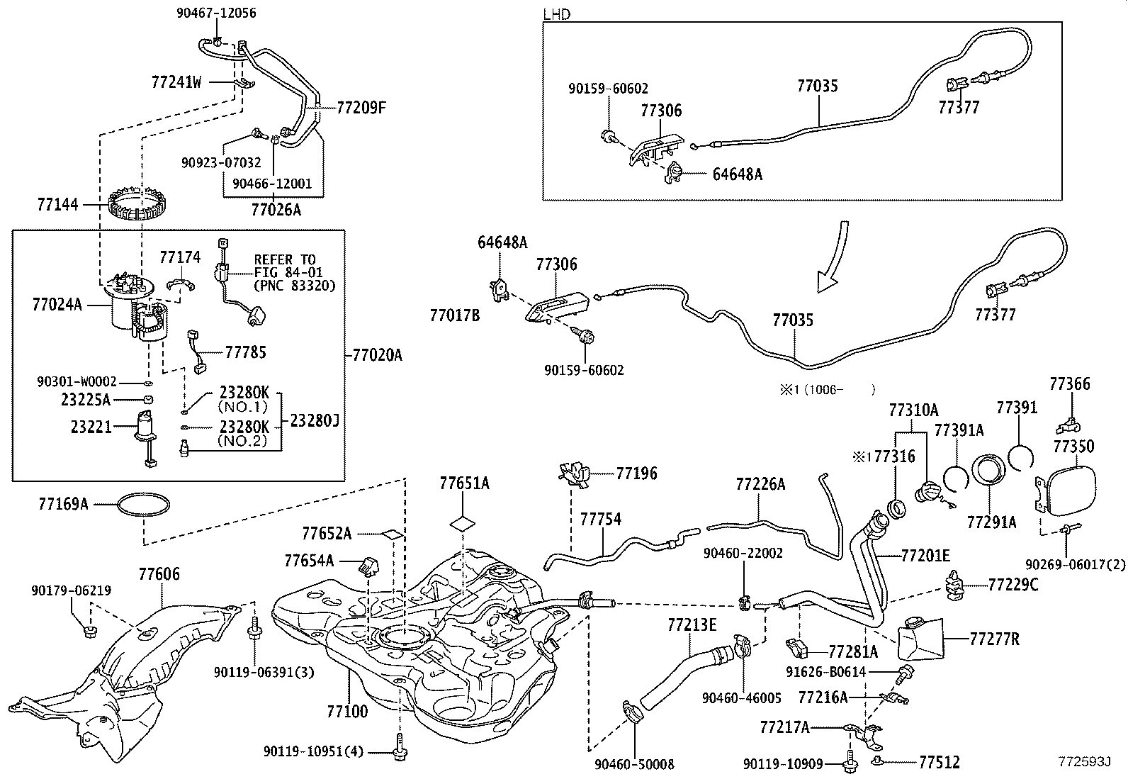 Exploded illustration 772593J