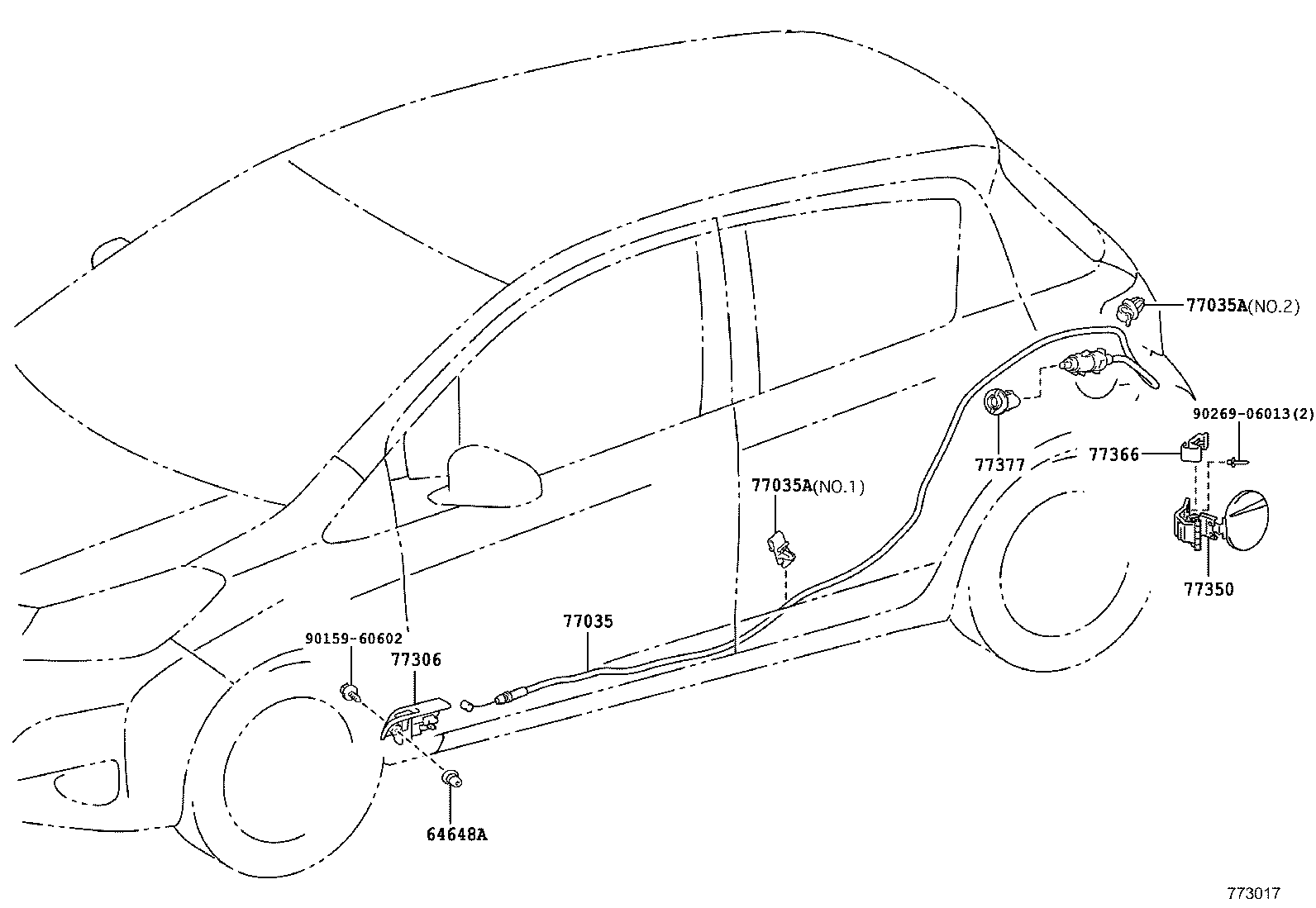 Exploded illustration 773017