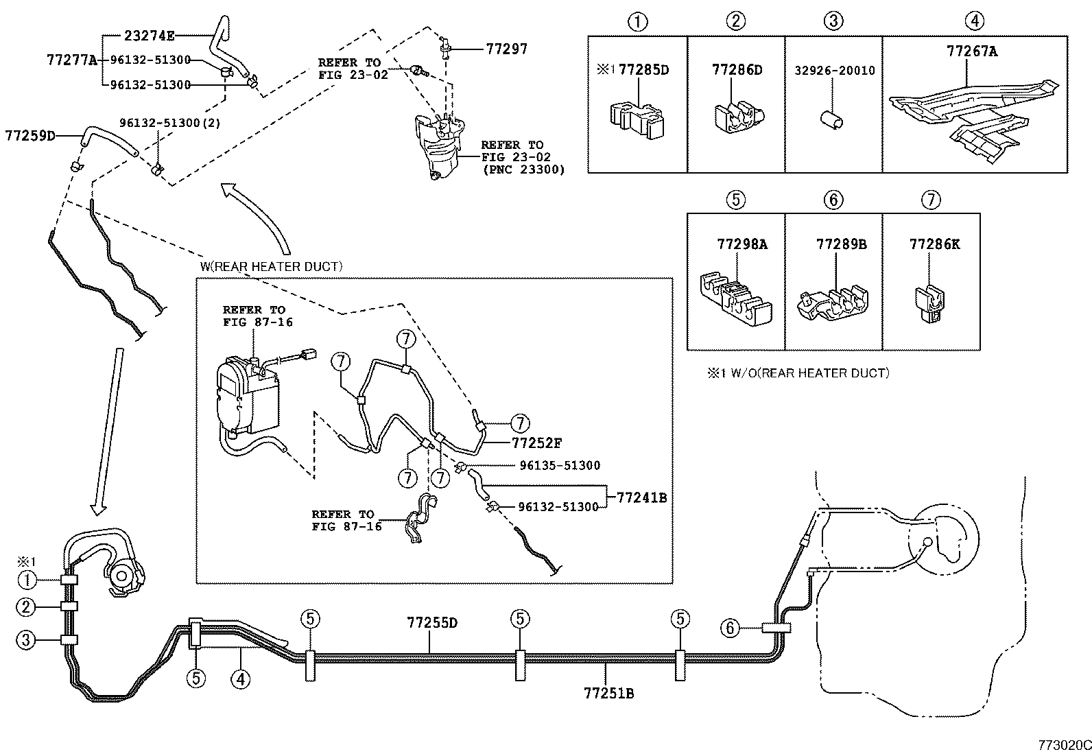 Exploded illustration 773020C