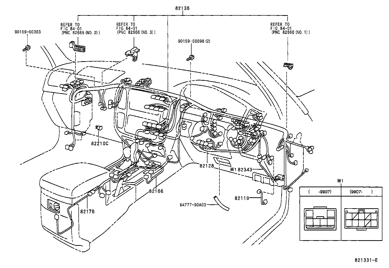 Exploded illustration 821331E
