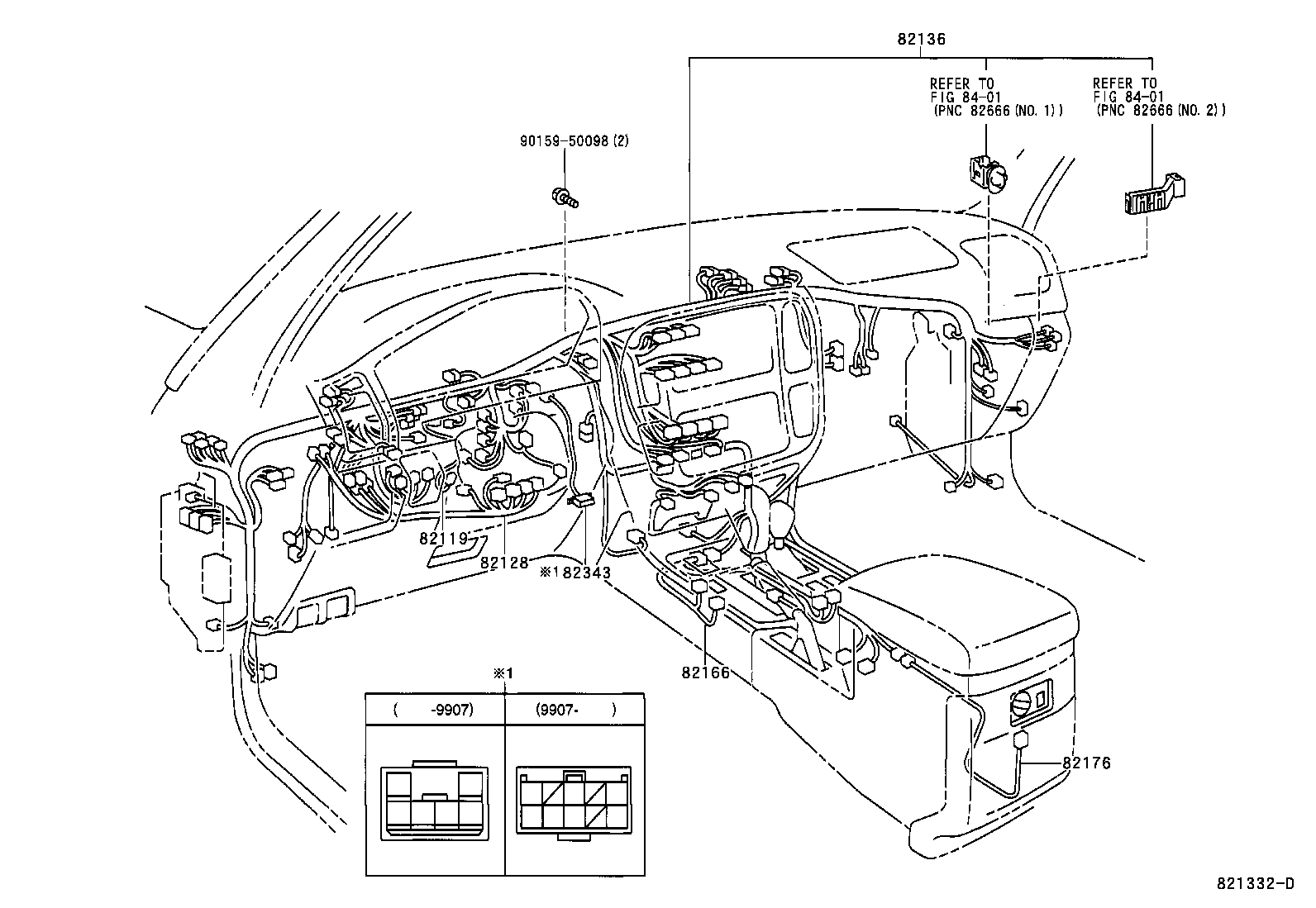 Exploded illustration 821332D