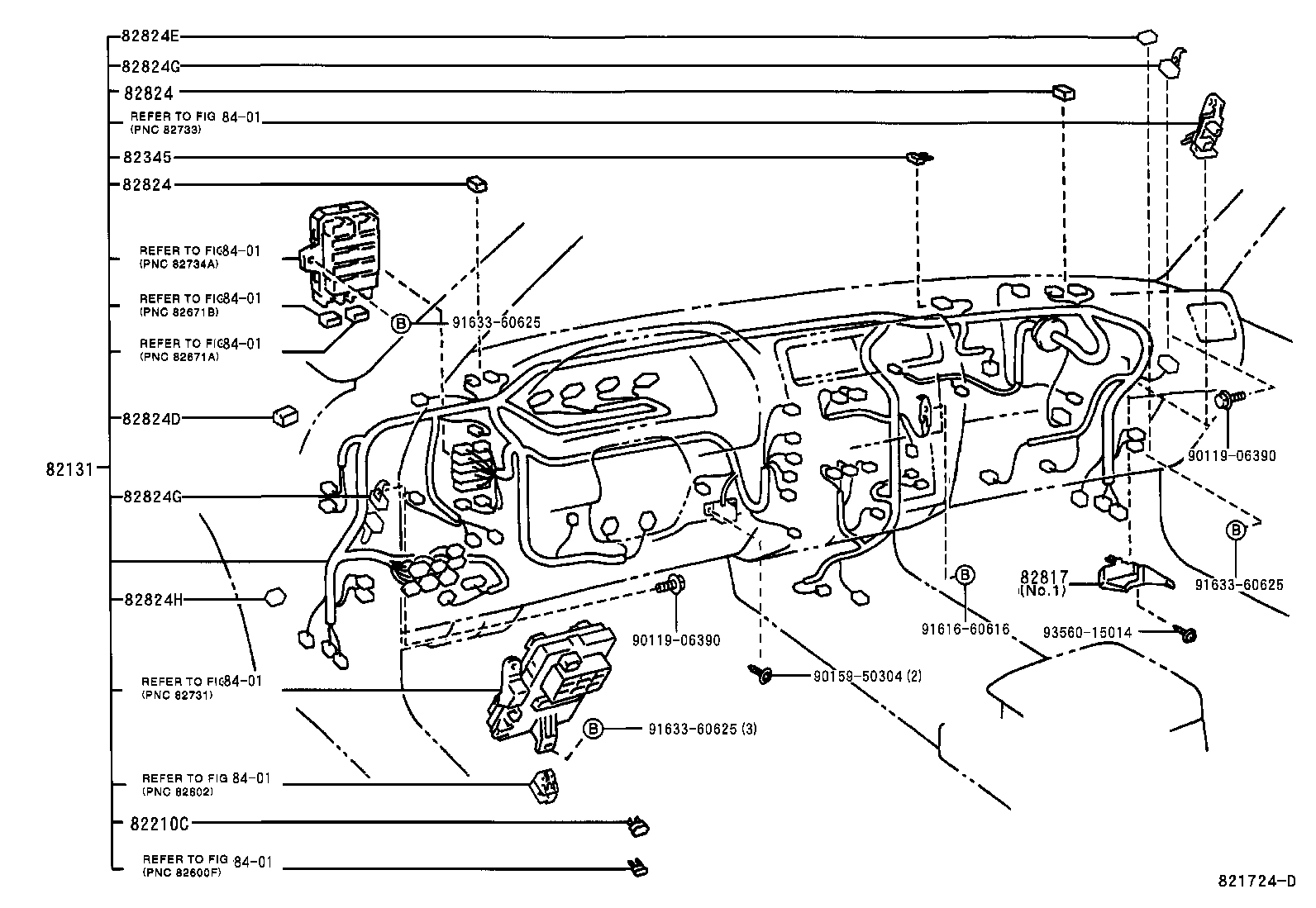 Exploded illustration 821724D
