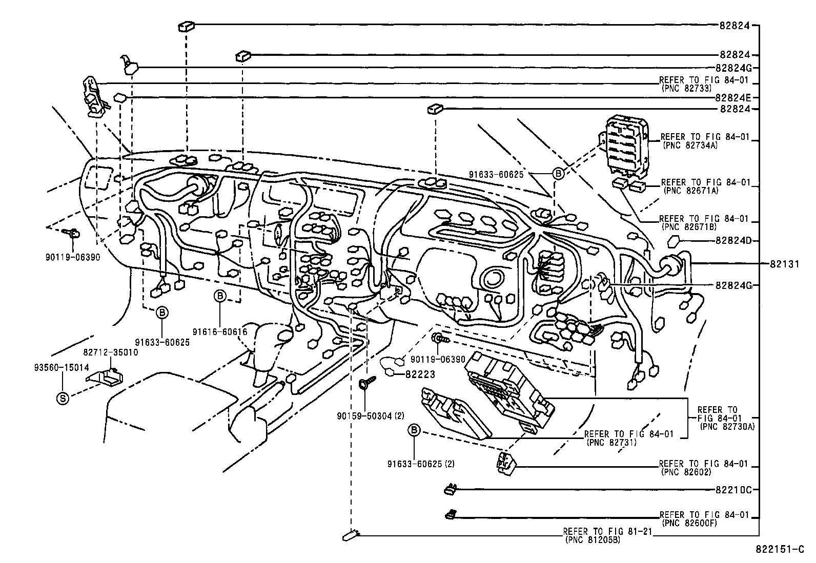 Exploded illustration 822151C