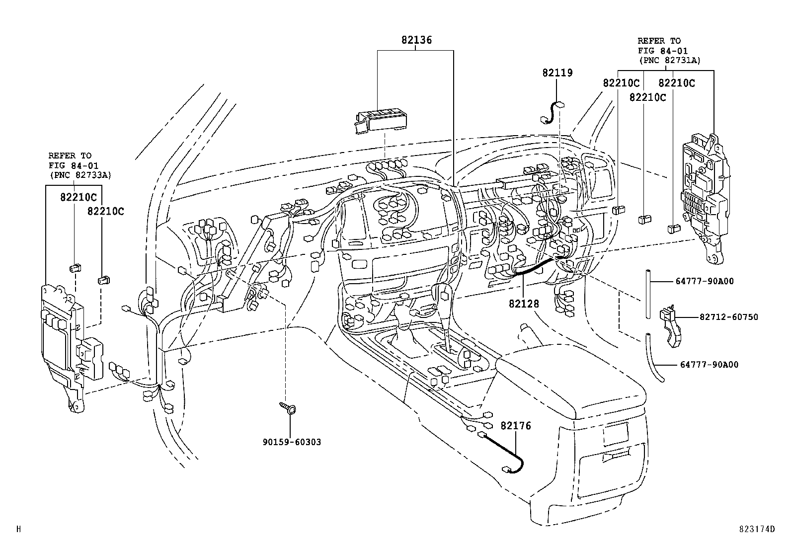 Exploded illustration 823174D