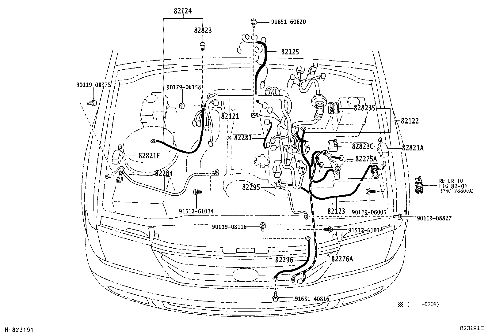 Exploded illustration 823191E