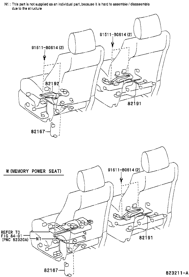 Exploded illustration 823211A