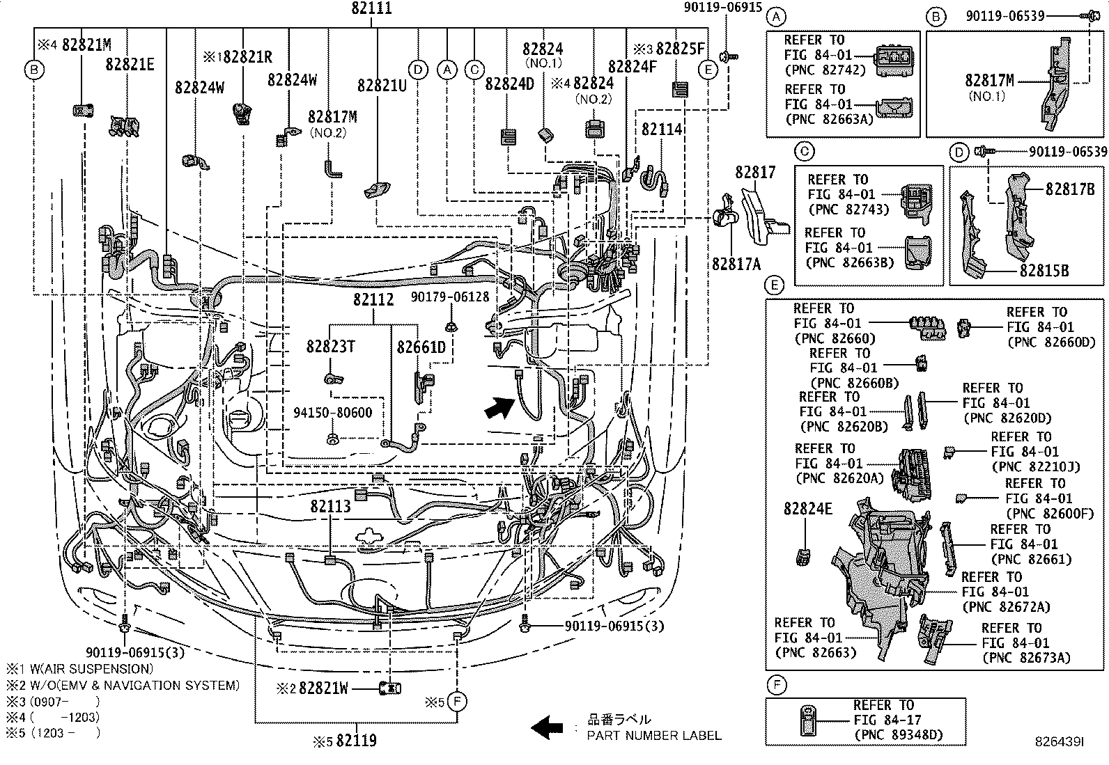 Exploded illustration 826439I