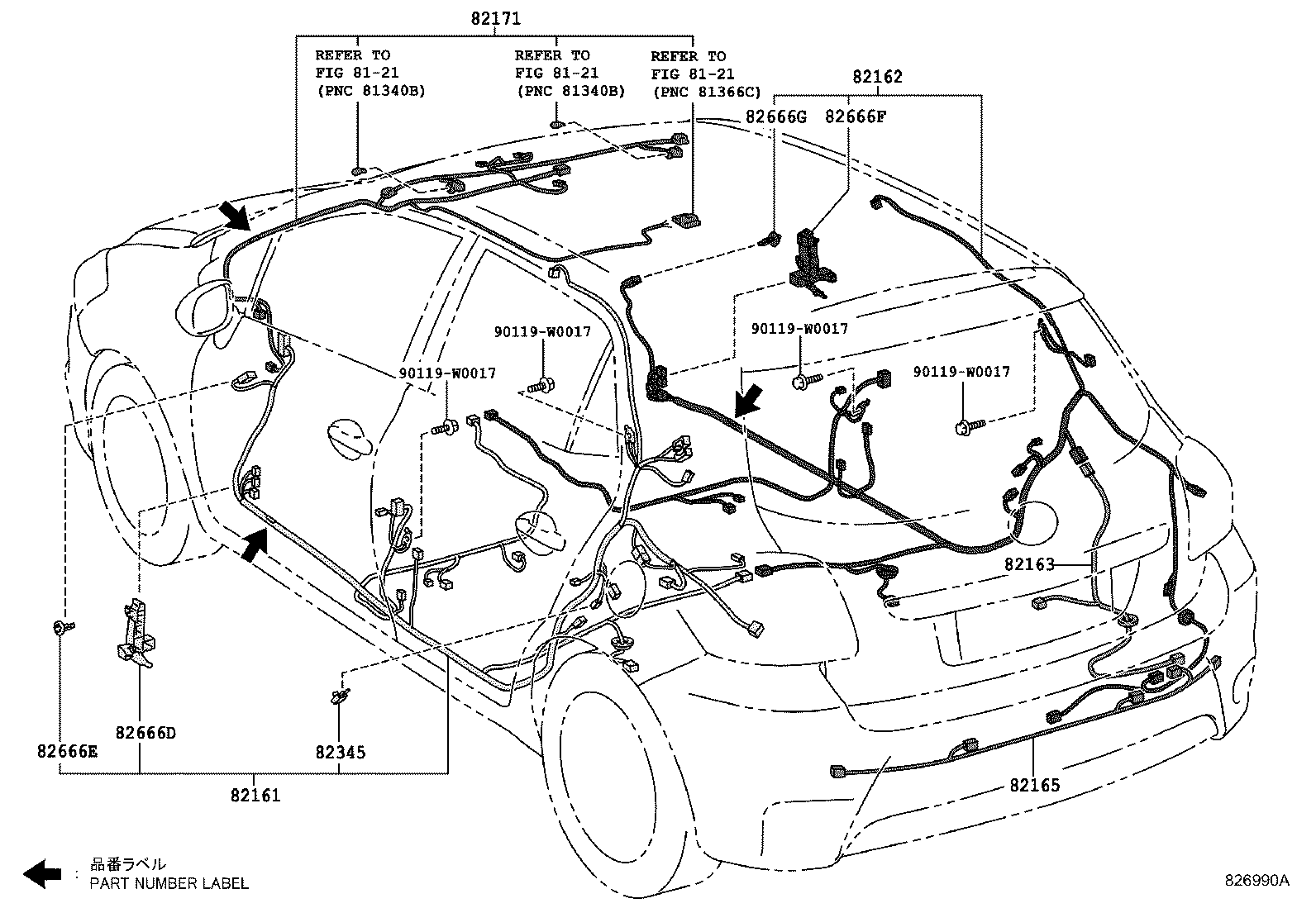 Exploded illustration 826990A